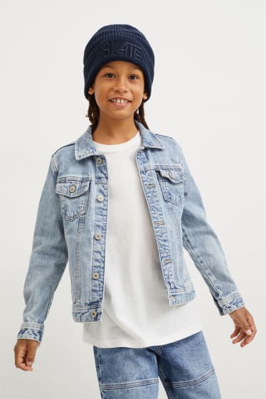 Children - Knitted hat - dark blue