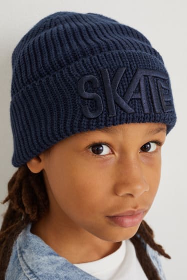 Children - Knitted hat - dark blue