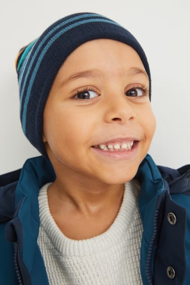 Kinder Jungen - Multipack 2er - Mütze - dunkelblau