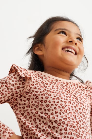 Kinder Mädchen - Multipack 8er - Langarmshirt - rosa
