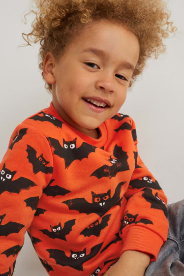 Dzieci - Bluza z motywami - ciemnopomarańczowy