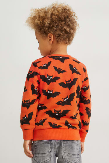 Dzieci - Bluza z motywami - ciemnopomarańczowy