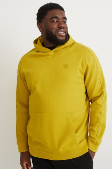 Hombre - Sudadera con capucha - amarillo