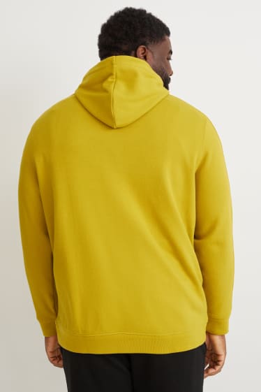 Hombre - Sudadera con capucha - amarillo