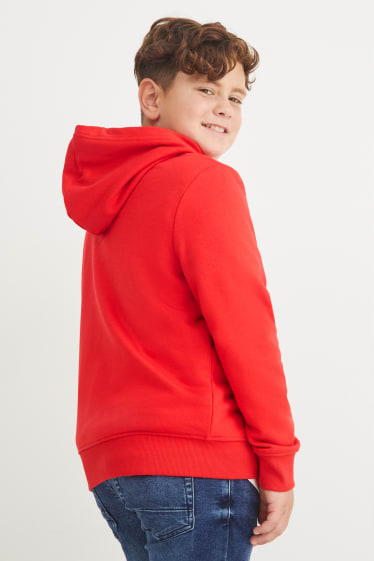 Kinder Buben - Extended Sizes - Hoodie - rot