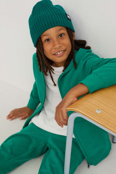 Copii - Căciulă tricotată - verde