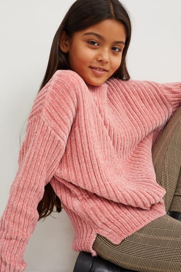 Kinder Mädchen - Pullover - rosa