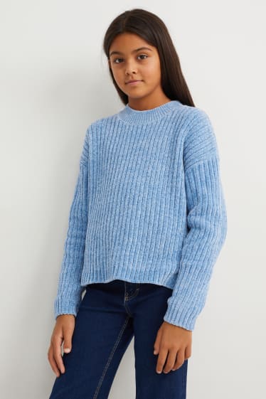 Kinder - Pullover - blau