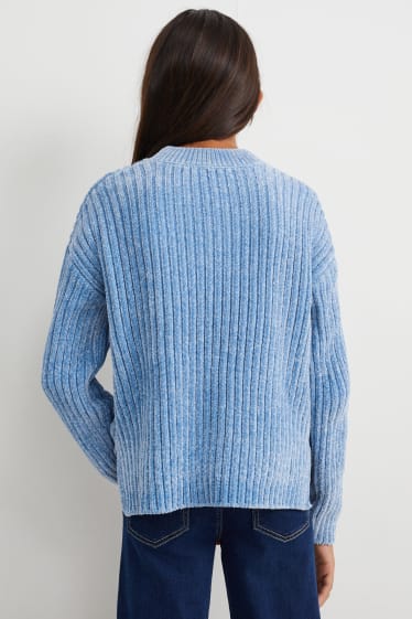 Kinder Mädchen - Pullover - blau