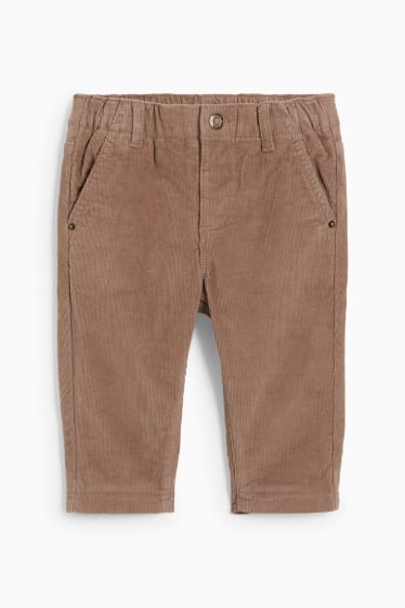 Bébés - Pantalon en velours pour bébé - marron clair