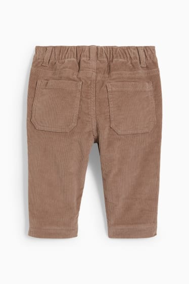 Bébés - Pantalon en velours pour bébé - marron clair