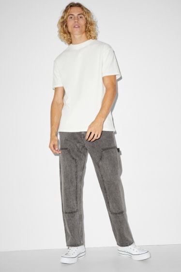 Hommes - Relaxed jean - jean gris