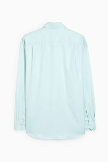 Hommes - Chemise - regular fit - col cutaway - facile à repasser - vert menthe