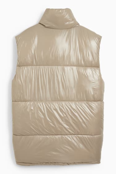 Teens & young adults - CLOCKHOUSE - long quilted gilet - beige