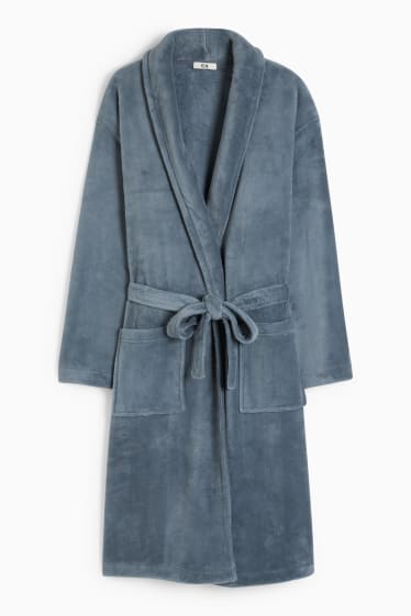 Women - Bathrobe - blue