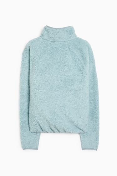 Femmes - Veste en peluche - turquoise clair