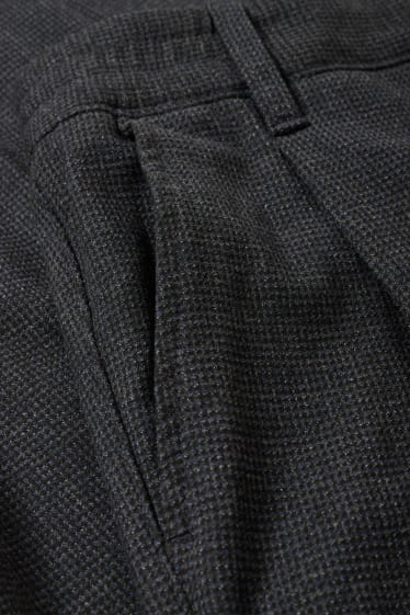 Hommes - Chino - tapered fit - gris foncé