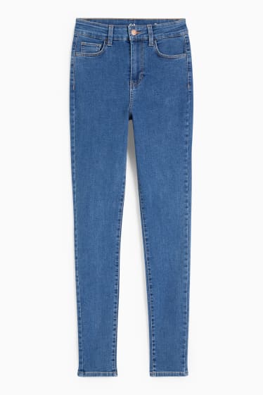 Women - Jegging jeans - high waist - blue denim