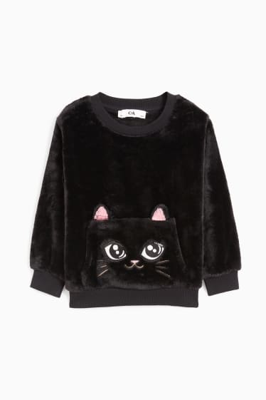 Kinder Mädchen - Sweatshirt - schwarz