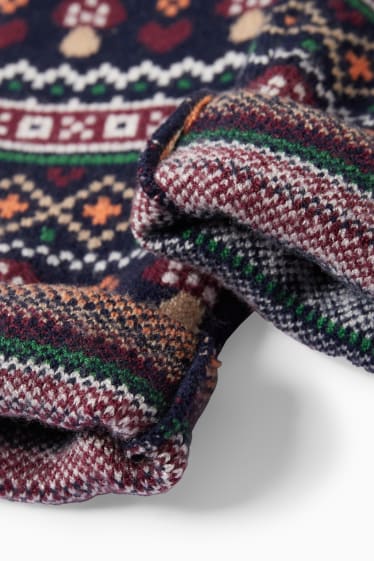 Kinderen: meisjes - Gebreide legging - donkerblauw