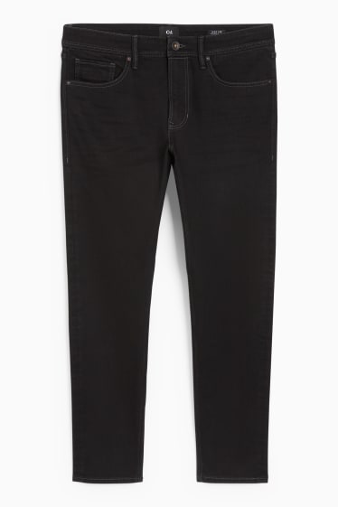 Men - Slim tapered jeans - black