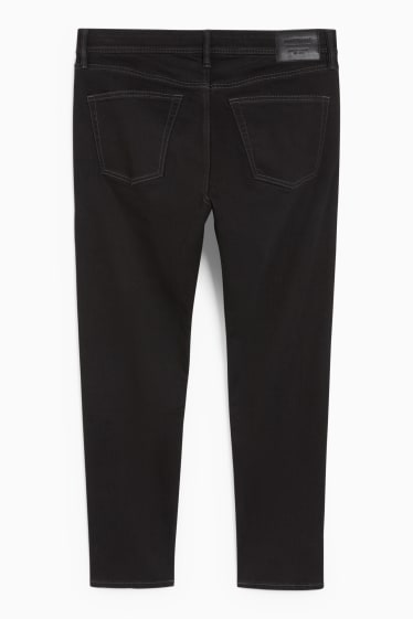 Heren - Slim tapered jeans - zwart