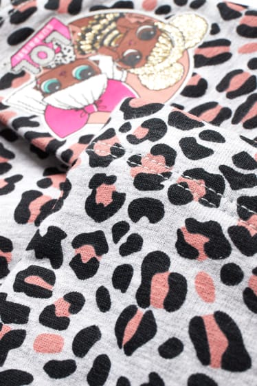 Enfants filles - L.O.L. Surprise - leggings doublés - gris