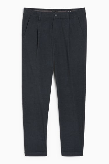 Uomo - Pantaloni chino - tapered fit - blu scuro