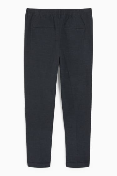 Uomo - Pantaloni chino - tapered fit - blu scuro