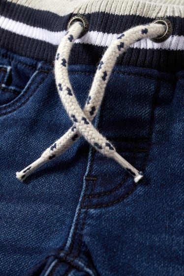 Enfants garçons - Jean de coupe droite - jeans doublés - jean bleu foncé