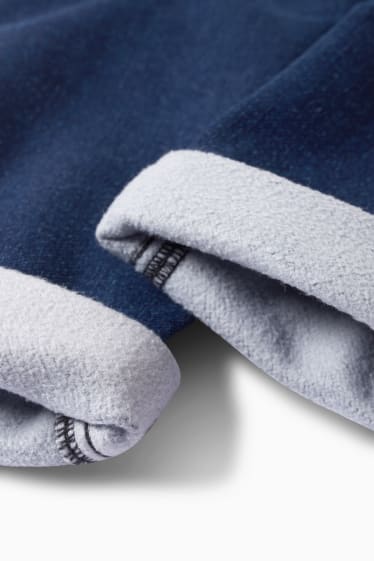 Enfants garçons - Jean de coupe droite - jeans doublés - jean bleu foncé