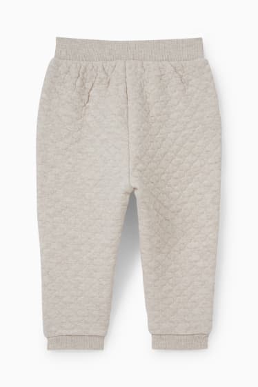 Neonati - Pantaloni sportivi per neonati - beige chiaro