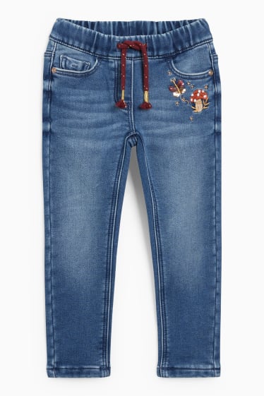 Enfants filles - Skinny jean - jean doublé - jean bleu