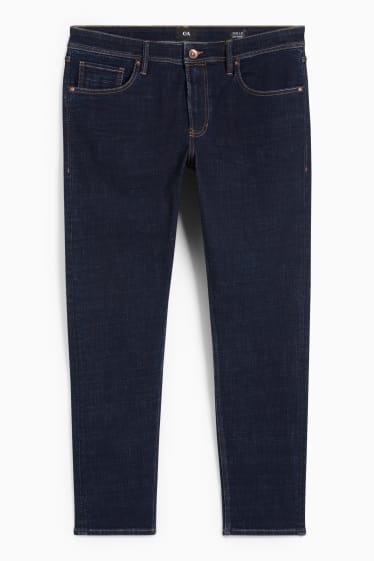 Pánské - Slim tapered jeans - džíny - tmavomodré