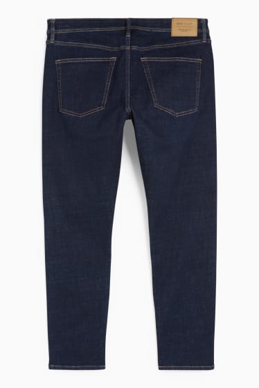 Pánské - Slim tapered jeans - džíny - tmavomodré