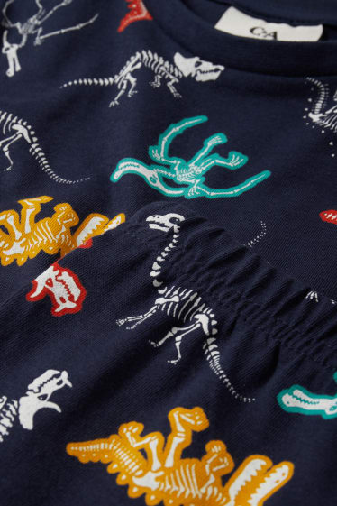 Enfants garçons - Dinosaures - pyjama - 2 pièces - bleu foncé