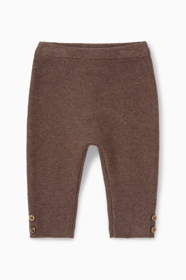 Bebés niños - Conjunto de punto para bebé - 2 piezas - beige claro