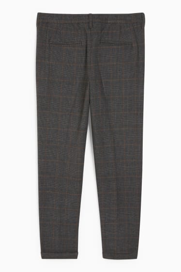 Uomo - Pantaloni chino - tapered fit - grigio scuro