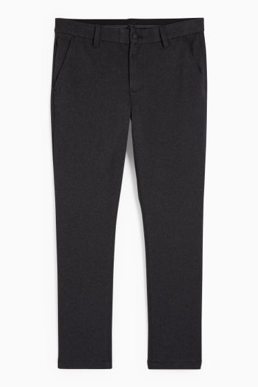 Mężczyźni - Spodnie chino - slim fit - Flex - ciemnoszary