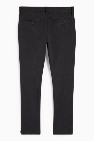 Hommes - Chino - slim fit - Flex - gris foncé