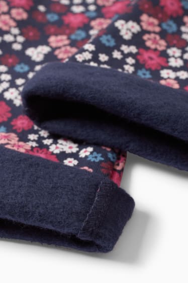 Enfants filles - Ensemble - sweat et legging chaud aux jambes évasées - 2 pièces - rose