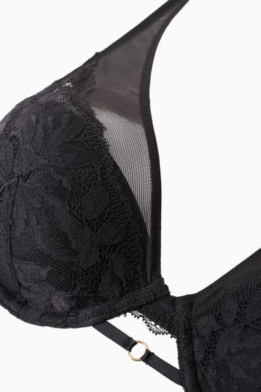 Women - Underwire bra - padded - black