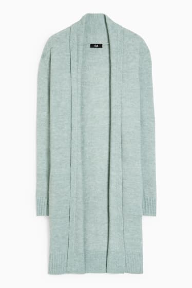 Damen - Basic-Strickjacke - mintgrün