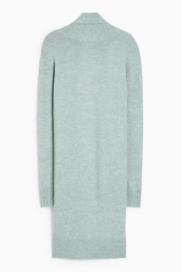 Dames - Lang basic vest - mintgroen