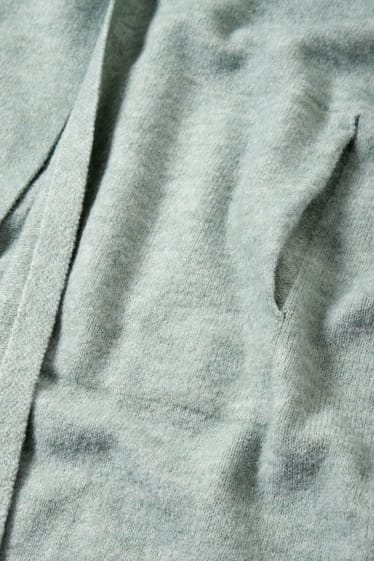 Dames - Lang basic vest - mintgroen