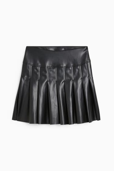 Women - CLOCKHOUSE - skirt - faux leather - black