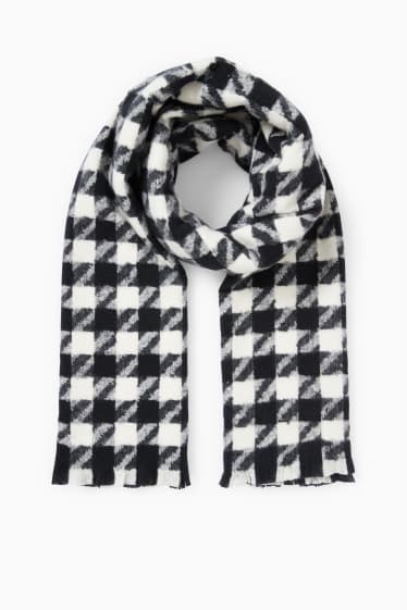 Dona - Fulard - estampat - negre/blanc