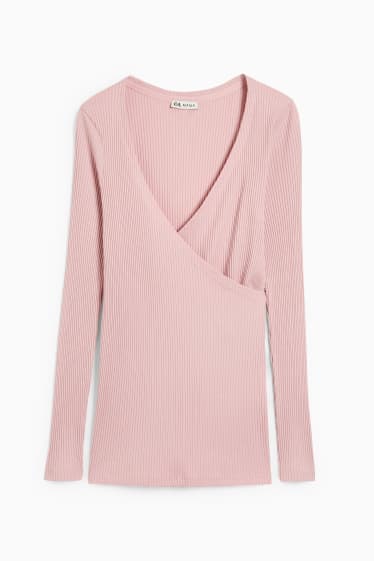 Damen - Still-Langarmshirt - rosa