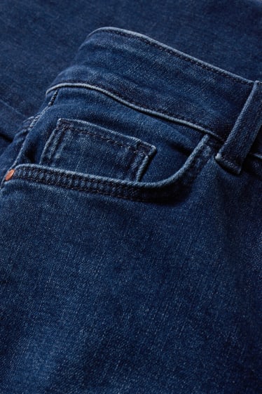 Women - Straight jeans - high waist - blue denim
