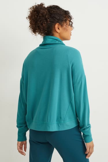 Femei - Bluză de molton sport - verde